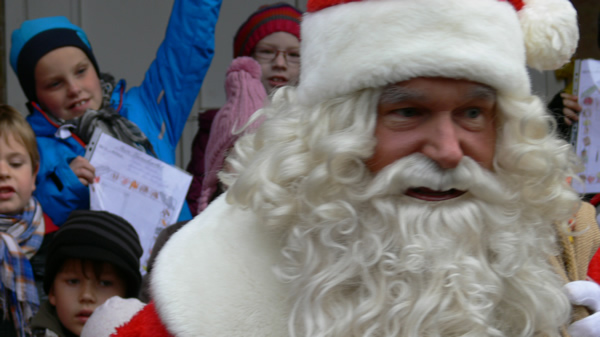 Weihnachtmann in Himmelpfort die Weihnachtfeier 